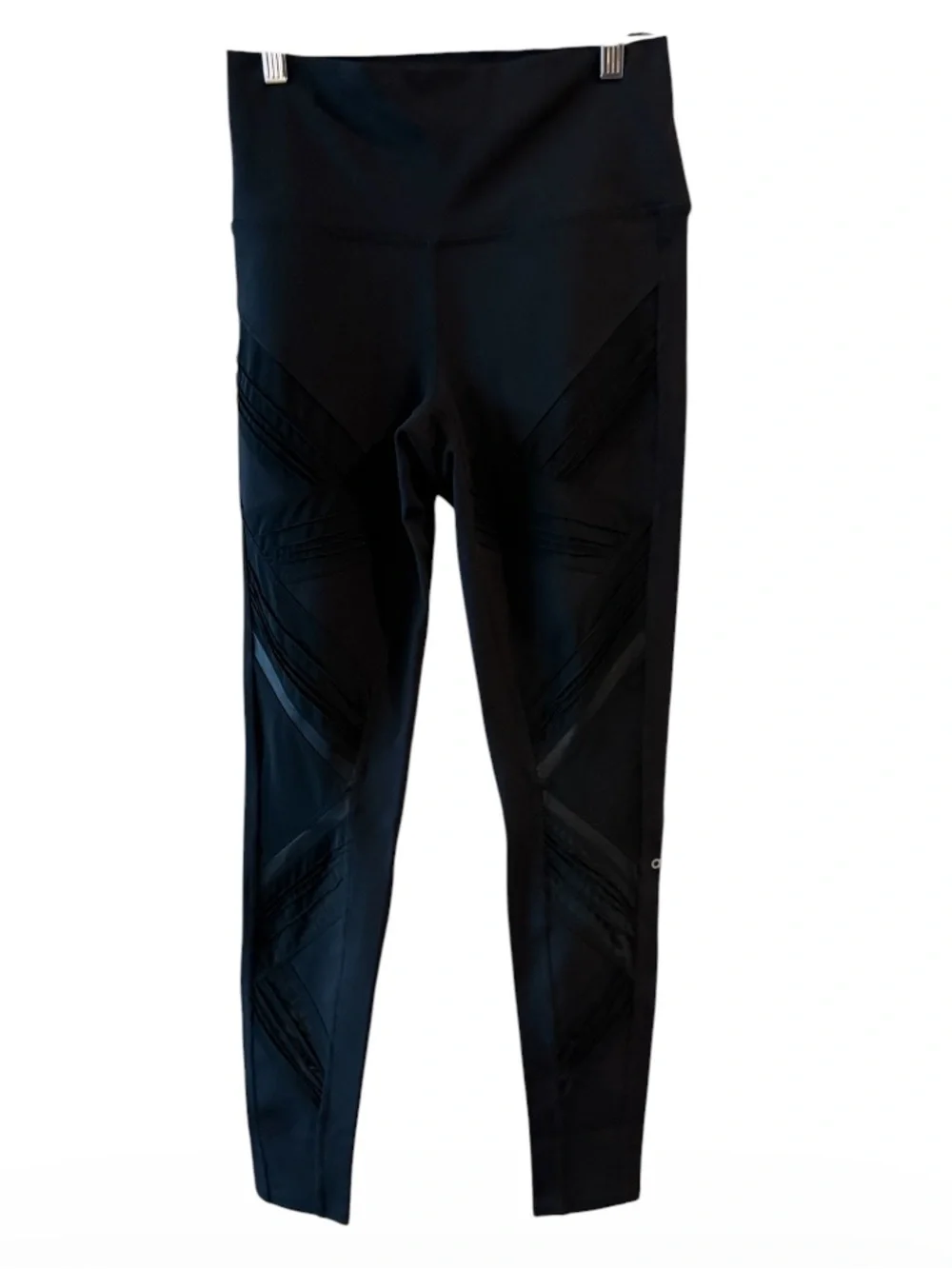 ALO Yoga Black High Rise Panel Leggings Size L